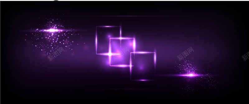 紫色渐变线性光线淘宝梦幻星光背景矢量图背景