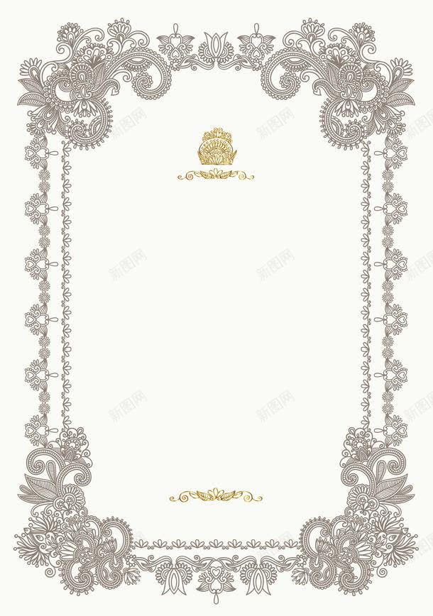 螺旋花纹边框欧式花纹png免抠素材_新图网 https://ixintu.com 欧式 花纹 螺旋 边框