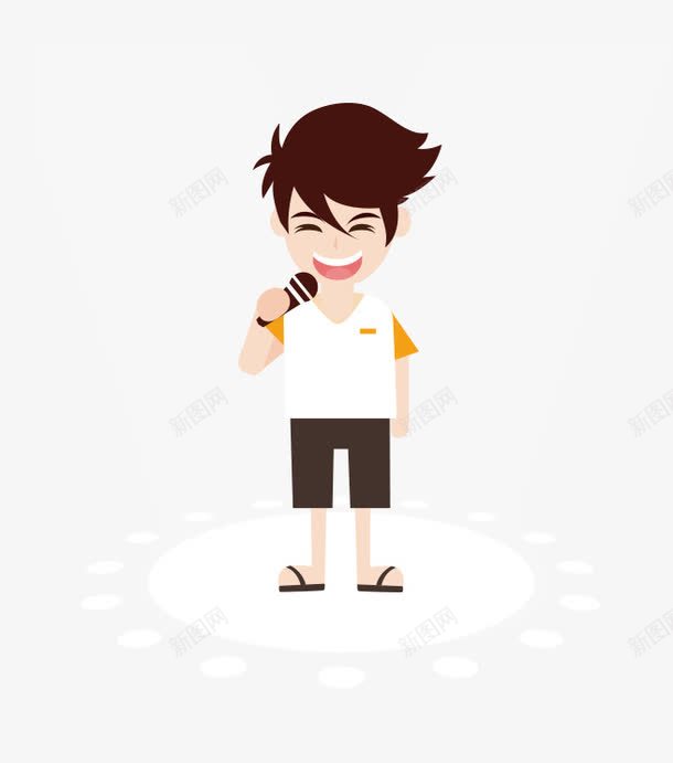 唱歌的小男孩psd免抠素材_新图网 https://ixintu.com 唱歌 小男孩 歌手 歌手大赛 热爱音乐