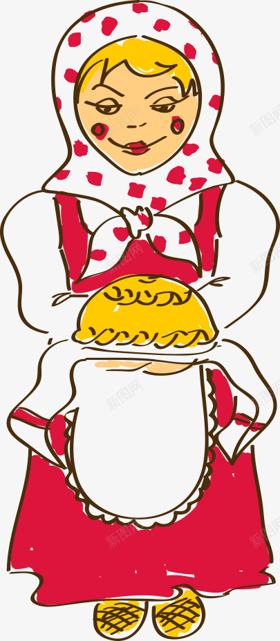 卡通手绘俄罗斯美女png免抠素材_新图网 https://ixintu.com 俄罗斯人物 俄罗斯美女 卡通美女 手绘美女 美女