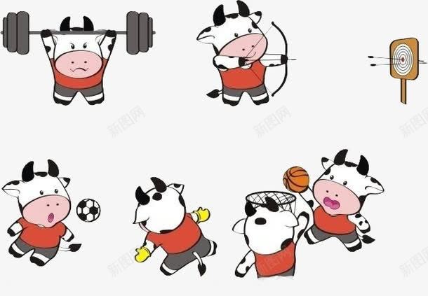 调皮的小牛们png免抠素材_新图网 https://ixintu.com 可爱 牛 牛宝宝 牛群 装饰 设计