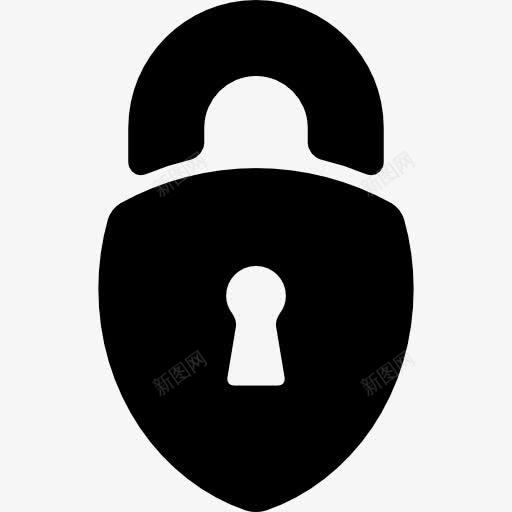 三角形挂锁形锁安全接口符号图标png_新图网 https://ixintu.com 三角 安全 工具 挂锁 接口 符号 锁