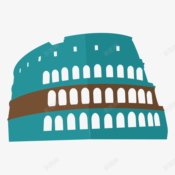 罗马斗兽场建筑旅游景点矢量图图标ai_新图网 https://ixintu.com 图标 地标 建筑 抽象 旅游 景点 环境 罗马斗兽场 设计 风景 矢量图