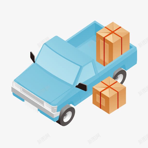 货车矢量图ai免抠素材_新图网 https://ixintu.com 交通工具 平面设计 货车 车 矢量图