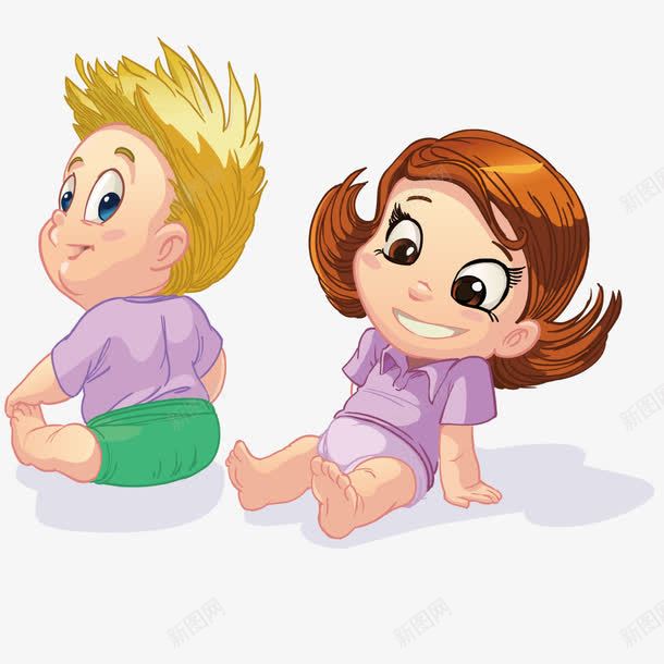 坐着的小男孩png免抠素材_新图网 https://ixintu.com 坐着 坐着的小朋友 女孩 男孩