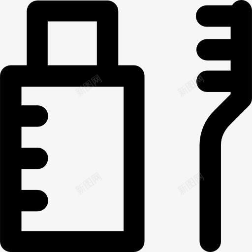 Toothbrush图标png_新图网 https://ixintu.com 保健和医疗 保健牙刷 卫生 牙膏