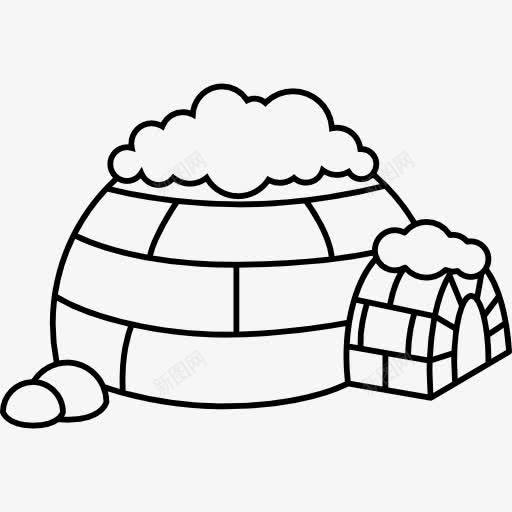 北极屋图标png_新图网 https://ixintu.com 冰 冰屋 冷 建筑物 爱斯基摩人 雪