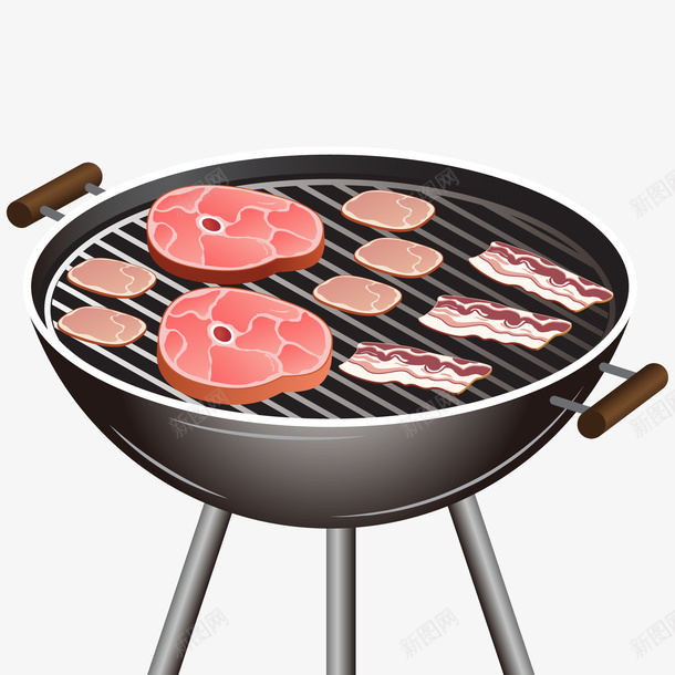 复古烧烤食物矢量图ai免抠素材_新图网 https://ixintu.com BBQ 卡通 复古 烤肉 烧烤 食物设计 矢量图