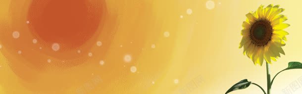 水彩背景与向日葵jpg设计背景_新图网 https://ixintu.com 向日葵 底纹 水彩