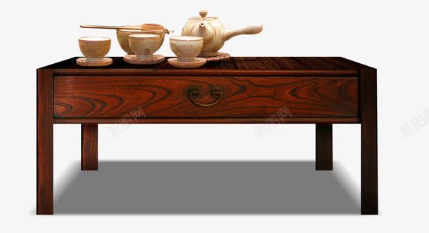实木茶几png免抠素材_新图网 https://ixintu.com 古典家具 实木 茶具 茶几