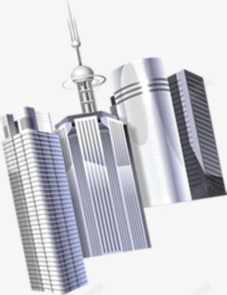 手绘城市建筑标志png免抠素材_新图网 https://ixintu.com 城市 建筑 标志