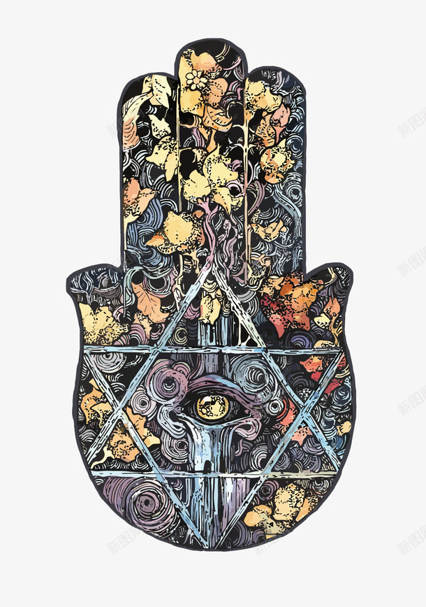 手形绘画矢量图eps免抠素材_新图网 https://ixintu.com PNG图片 PNG图片素材 PNG素材 PNG素材免费 PNG素材免费下载 六边形 手 手绘 魔法元素 矢量图