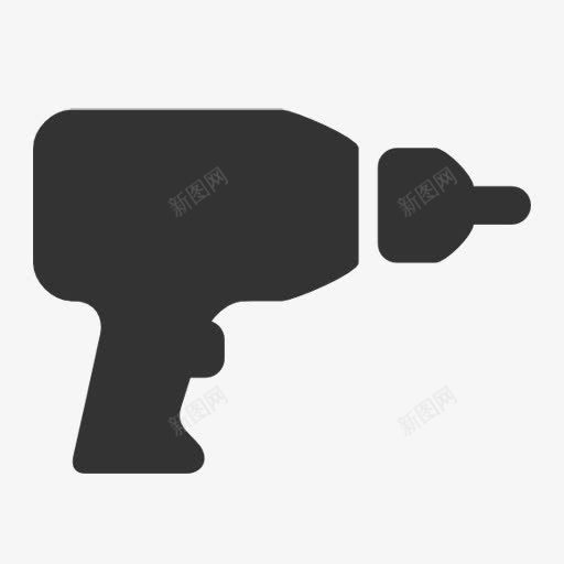 手电钻图标png_新图网 https://ixintu.com 电钻