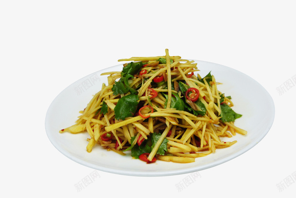 酸辣土豆丝png免抠素材_新图网 https://ixintu.com 产品实物 美味佳肴 菜品 菜肴 食品餐饮 餐饮
