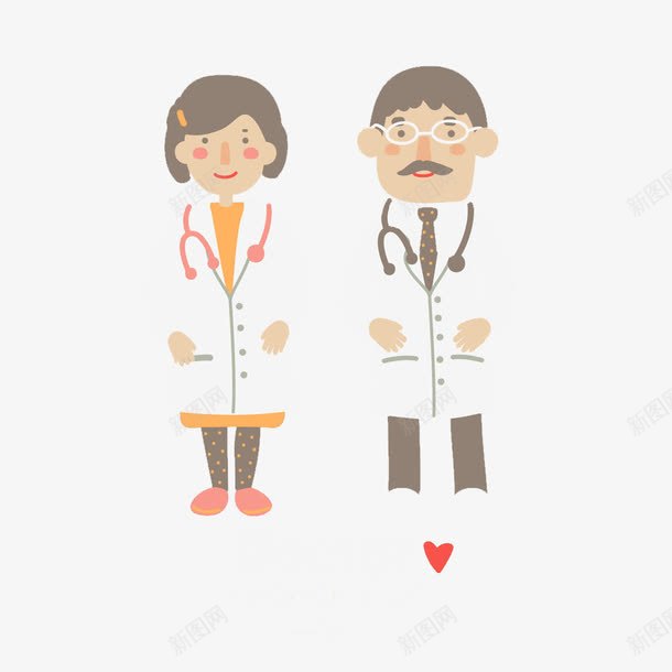 男医生和女医生图标png_新图网 https://ixintu.com 专家团队 医生 医生图标 医疗 女医生 男医生 高清免扣素材