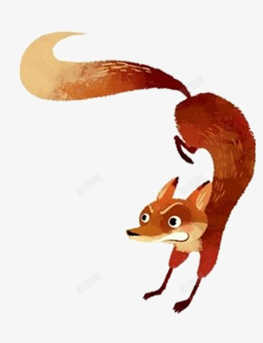 手绘黄鼠狼矢量图eps免抠素材_新图网 https://ixintu.com 免费png素材 动物 插画 黄鼠狼 矢量图