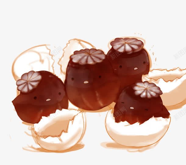 破壳而出的小鸡png免抠素材_新图网 https://ixintu.com 卡通 可爱 小鸡崽 手绘 萌 蛋壳 食品海报插画