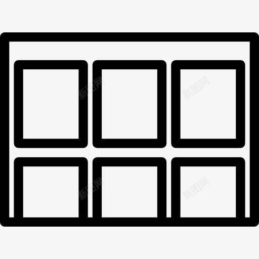 缩略图图标png_新图网 https://ixintu.com 多媒体选项 广场 形状 按钮 用户界面 界面 缩略图