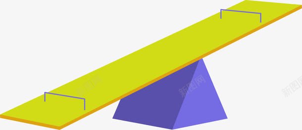 立体卡通跷跷板png免抠素材_新图网 https://ixintu.com 儿童乐园 卡通 游乐园 玩具 翘翘板 跷跷板
