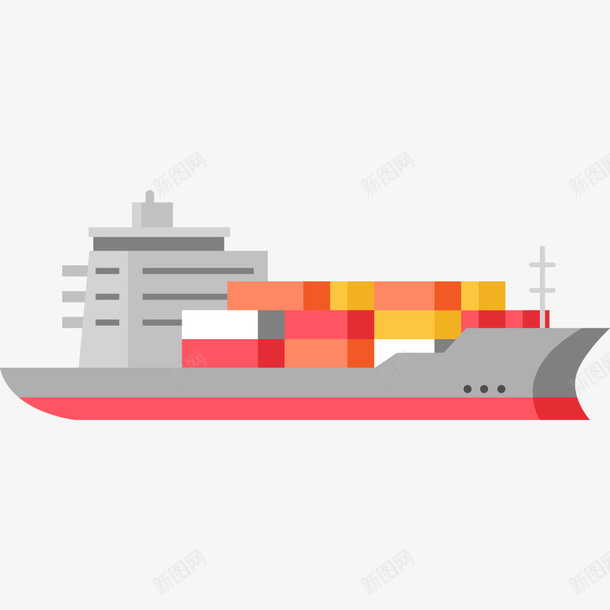 物流卡通轮船图标png_新图网 https://ixintu.com 卡通船 船 轮船 邮轮