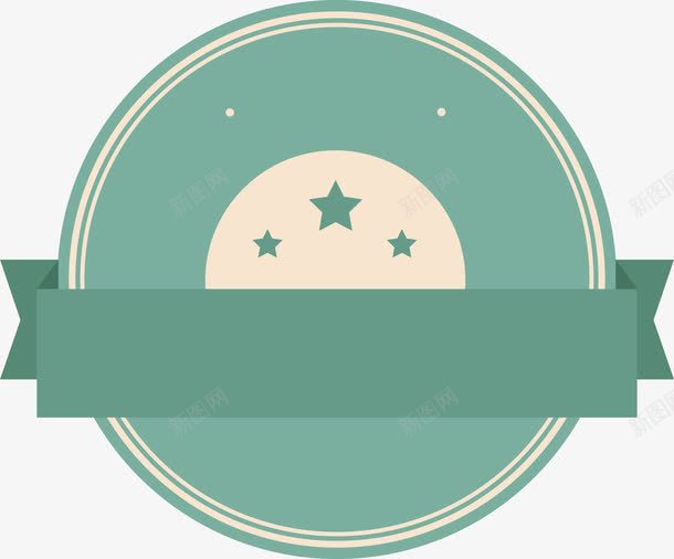 圆形绿色边框标签矢量图eps免抠素材_新图网 https://ixintu.com 圆形 标签 绿色 边框纹理 矢量图