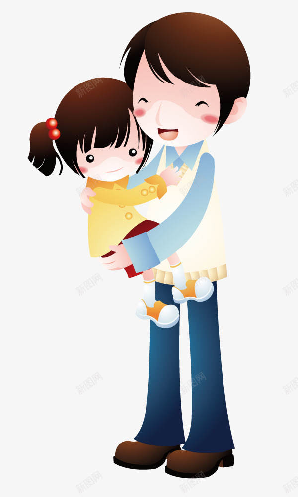 哥哥抱着妹妹矢量图ai免抠素材_新图网 https://ixintu.com 亲人 人物 兄妹 创意 哥哥妹妹 手绘 插画 矢量图
