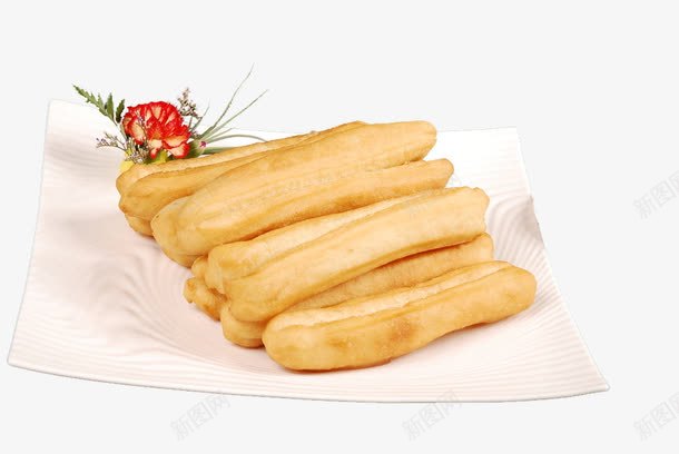 炸油条png免抠素材_新图网 https://ixintu.com 一盘油条 早点 油条 油炸鬼