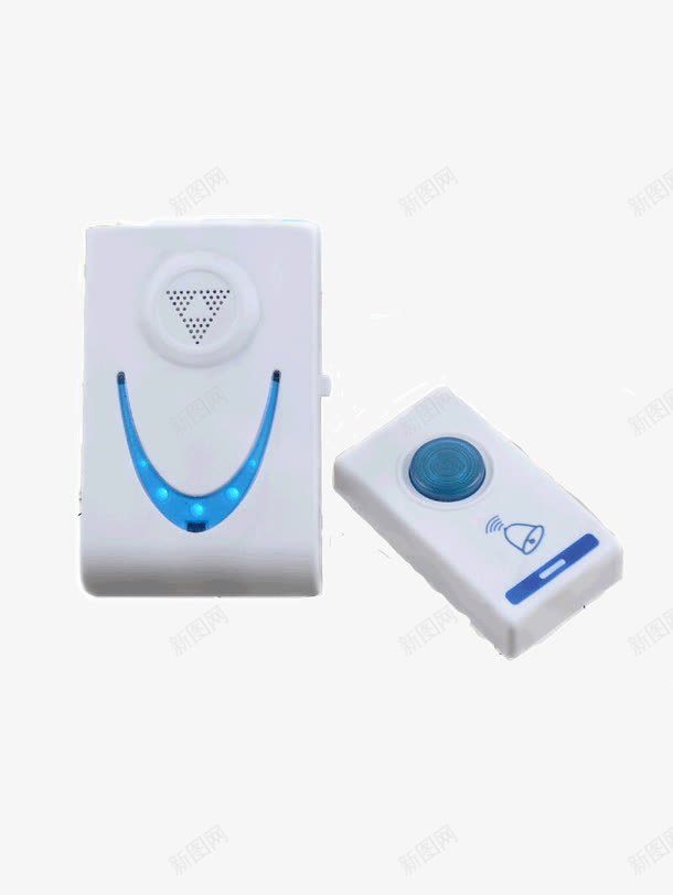 白色门铃png免抠素材_新图网 https://ixintu.com 产品实物 机器 白色 门铃