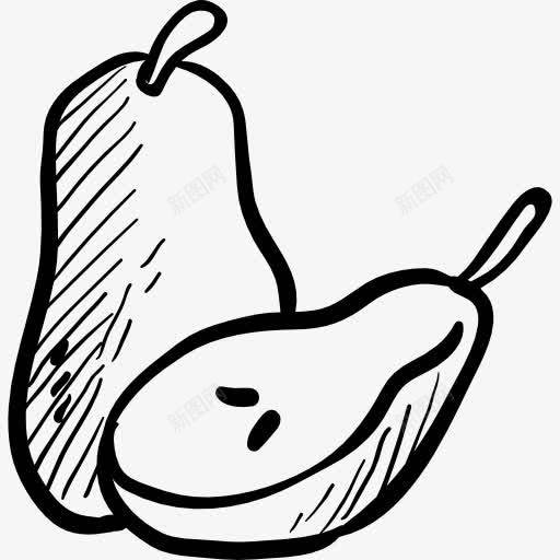 梨图标png_新图网 https://ixintu.com 健康食品 有机食品餐厅 梨 水果 素食 食品 饮食