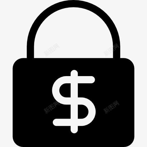安全投资图标png_新图网 https://ixintu.com 安全系统 挂锁 生意 美元 美元符号 金钱 锁