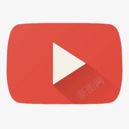 播放红色背景扁平风格图标png_新图网 https://ixintu.com png 图标 扁平 播放 红色 背景 风格