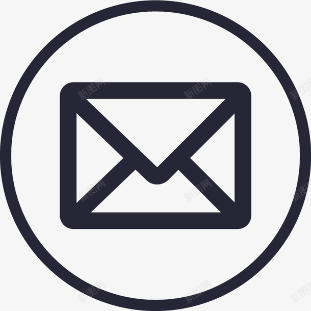 私信带边框图标png_新图网 https://ixintu.com 私信带边框