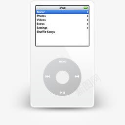白色ipod电子产品图标png_新图网 https://ixintu.com ipod 产品 电子 白色