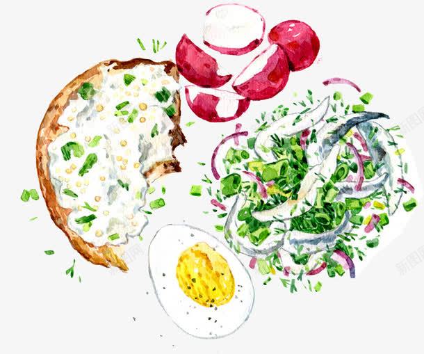 手绘洋葱鸡蛋蔬菜png免抠素材_新图网 https://ixintu.com 手绘 洋葱 蔬菜 食材 鸡蛋