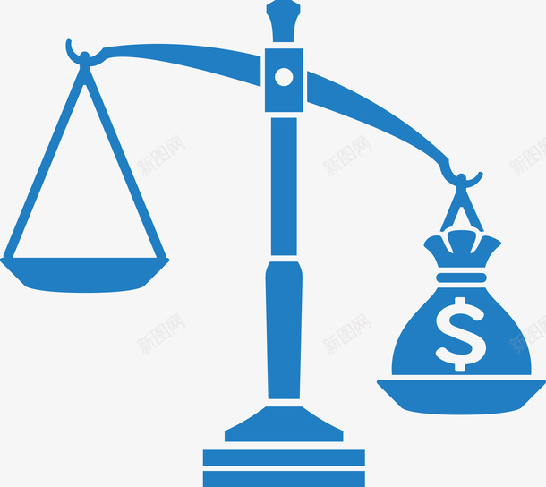 商务金融图标png_新图网 https://ixintu.com 商务金融 天平 彩色底纹 水平称 矢量图标 装饰图 设计图