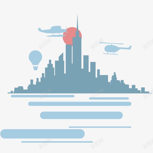 房子建筑剪影png免抠素材_新图网 https://ixintu.com 图形 形状 绘画 艺术 装饰