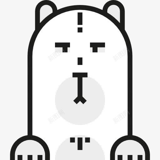 北极熊图标png_新图网 https://ixintu.com 动物 动物园 动物王国 北极熊 野生动物