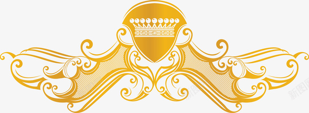 欧式金色花纹png免抠素材_新图网 https://ixintu.com 古典 欧式金色花纹 边框装饰