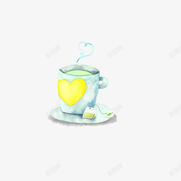卡通手绘茶杯png免抠素材_新图网 https://ixintu.com 卡通 手绘 茶杯