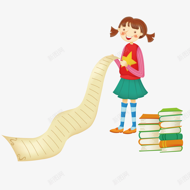 看信的女孩矢量图ai免抠素材_新图网 https://ixintu.com 书 信 女孩 矢量卡通 矢量图