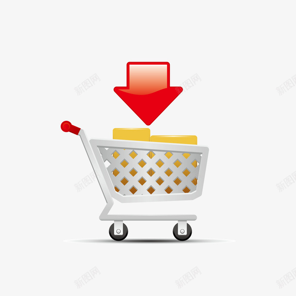 扁平化购物车矢量图图标ai_新图网 https://ixintu.com PNG图 PNG图下载 UI图标 创意卡通 卡通插图 扁平化 插图 购物车 矢量图