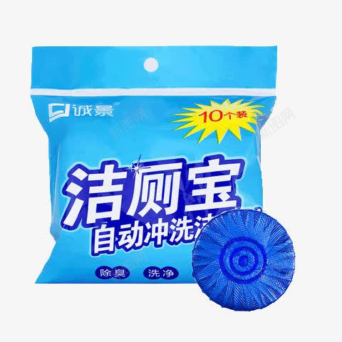 洁厕宝自动冲洗液png免抠素材_新图网 https://ixintu.com 产品实物 蓝色