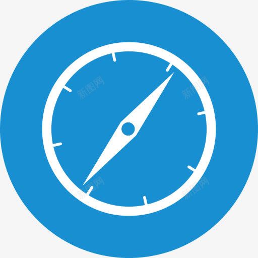 苹果浏览器Safari扁圆形系统图标png_新图网 https://ixintu.com Apple Safari browser safari 浏览器 苹果