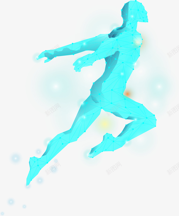 科技动感人物线条png免抠素材_新图网 https://ixintu.com 动感科技 动感线条 矢量人物 科技人物 科技矢量 线条矢量 高新科技