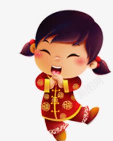 小福娃拜年了中国风png免抠素材_新图网 https://ixintu.com 中国风 拜年 福娃