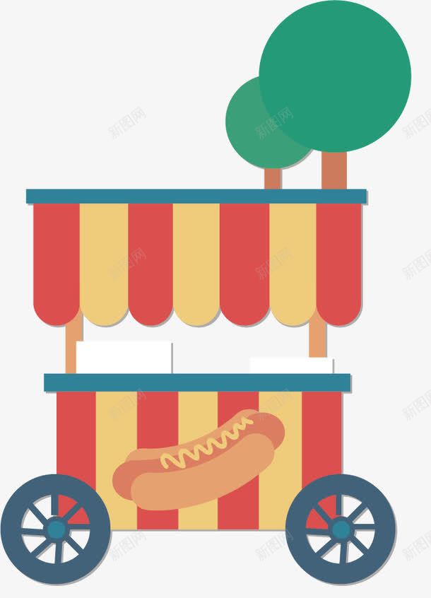 创意游乐园插画矢量图ai免抠素材_新图网 https://ixintu.com 儿童乐园 游乐园 游乐场 餐车 矢量图