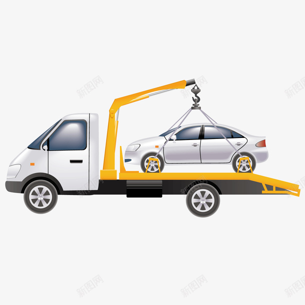 停在卡车上的汽车矢量图ai免抠素材_新图网 https://ixintu.com 修理 卡车 汽车 矢量图