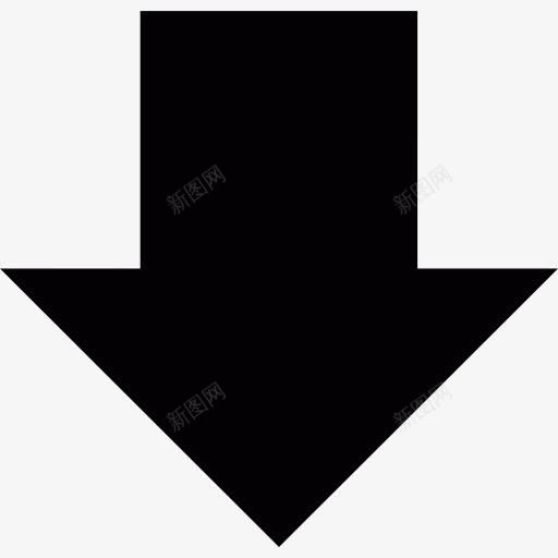 向下箭头图标png_新图网 https://ixintu.com 下载 向下 指向 方向 箭头 轨迹