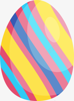 复活节美丽多彩彩蛋素材
