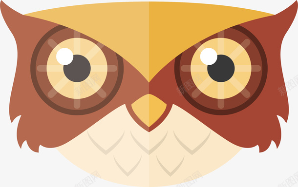 手绘卡通动物猫头鹰头像矢量图ai免抠素材_新图网 https://ixintu.com 动物 动物头像 卡通 扁平化 手绘 手绘动物 矢量图形 矢量猫头鹰头像 绘卡通 设计 矢量图